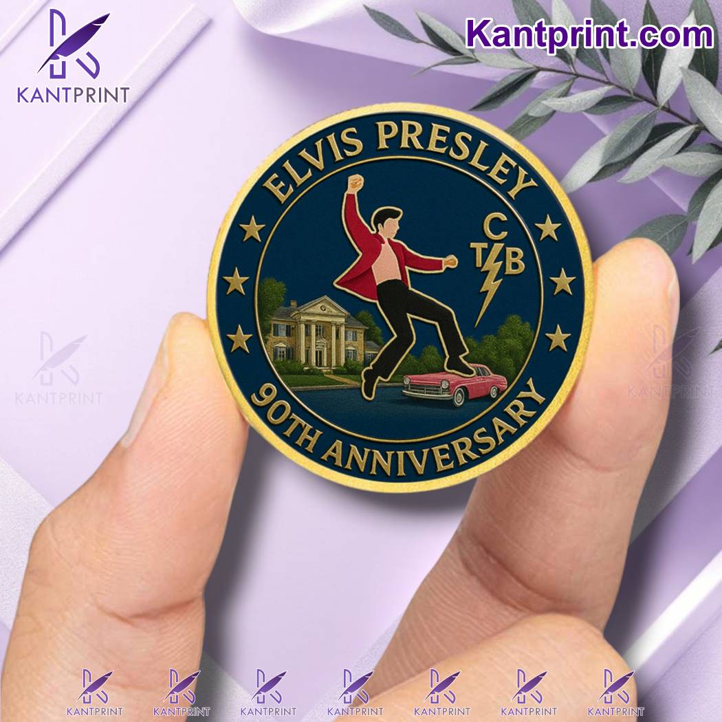 Elvis Presley 90th Anniversary 1935-2025 Commemorative Coin-b CmwUeRt