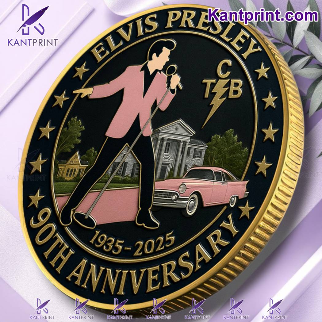 Elvis Presley 90th Anniversary 1935-2025 Commemorative Coin-c QiTHZIJ