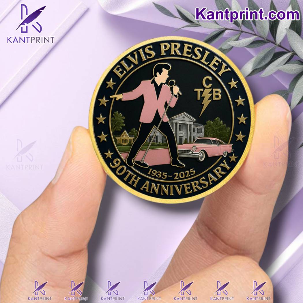 Elvis Presley 90th Anniversary 1935-2025 Commemorative Coin-x Wf2iHqJ