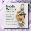 Freddie Mercury Commemorative Keychain ALQGPSh