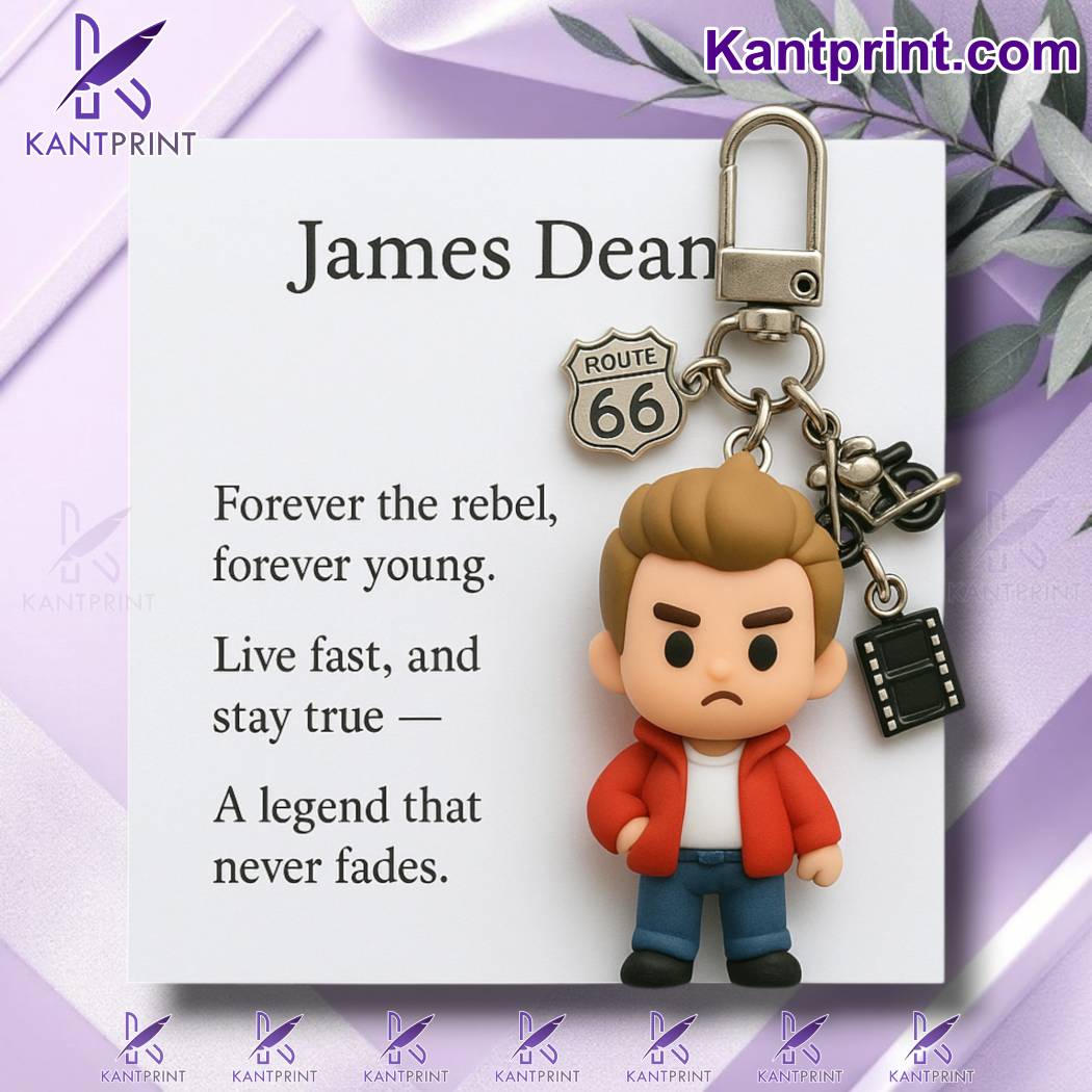 James Dean Commemorative Keychain BYX2x73