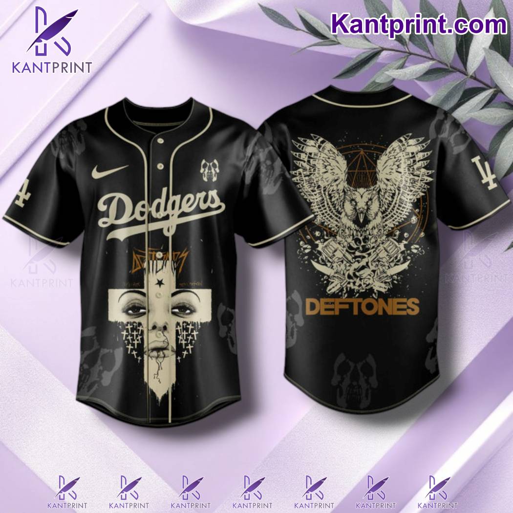 Los Angeles Dodgers X Deftones North American Tour 2025 Baseball Jersey 7AdgVNe