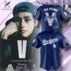 Los Angeles Dodgers X Taehyung BTS Navy Baseball Jersey FrLIaeq