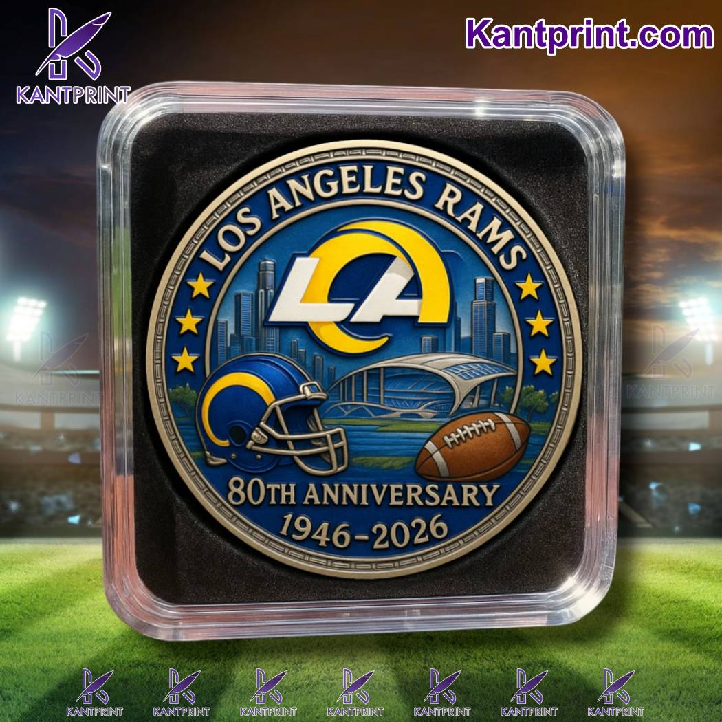 Los Angeles Rams 80th Anniversary 1946-2026 Commemorative Coin-a 7VcyoUm