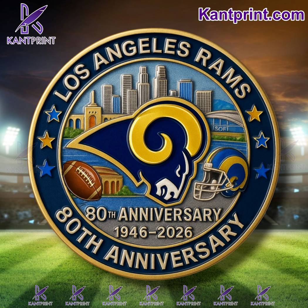 Los Angeles Rams 80th Anniversary 1946-2026 Commemorative Coin-b embp6iu