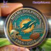 Miami Dolphins 60th Anniversary 1966-2026 Commemorative Coin LaSyZ7G