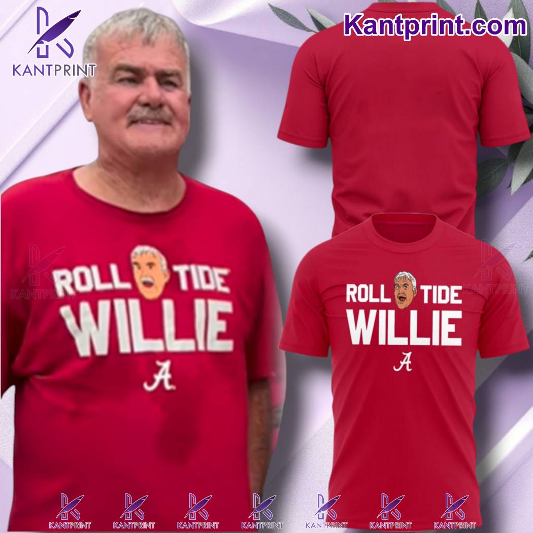 Alabama Crimson Tide 2025 Roll Tide Willie T-shirt cples5B