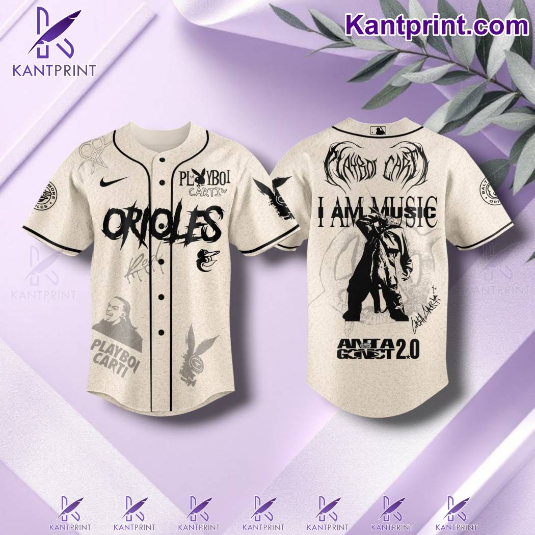 Baltimore Orioles X Playboi Carti I Am Music Antagonist 2.0 Tour Baseball Jersey oIBK3NA
