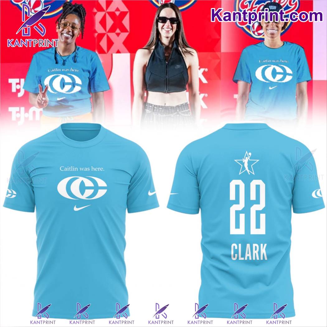 Caitlin Was Here Logo Blue Shirt jcRkaXr