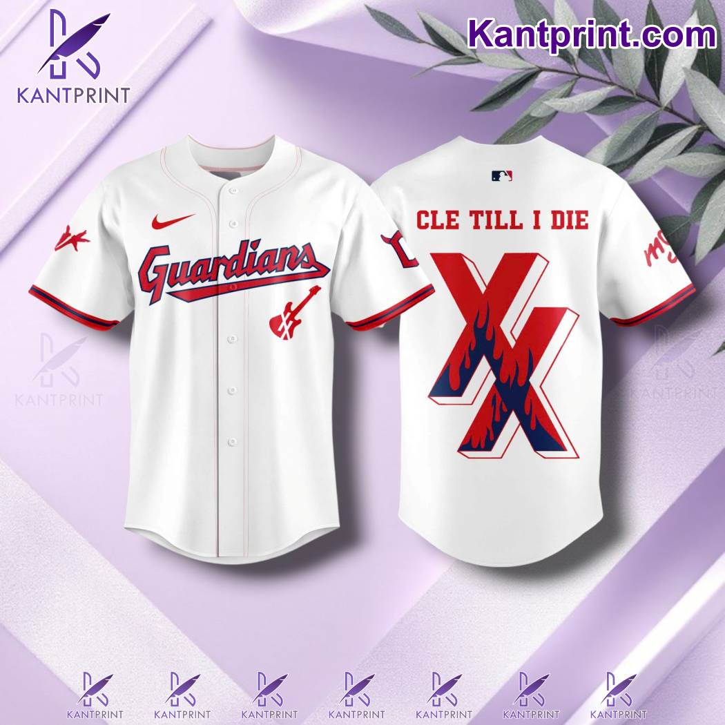 Cleveland Guardians X MGK Cle Till I Die Baseball Jersey-a kIqOW2S
