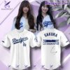Dodgers X Sakura Le Serafim Baseball Jersey ajtdOKq