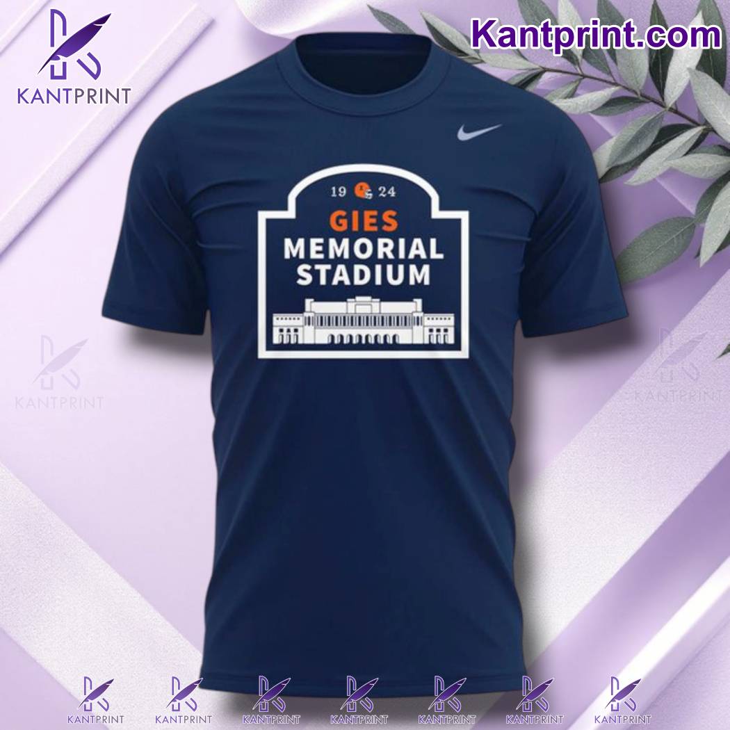 Illinois Football Gies Memorial Stadium T-shirt-a ITNhS5d
