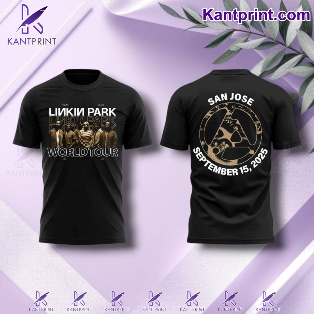 Linkin Park From Zero World Tour 2025 San Jose T-shirt F1fn9iT