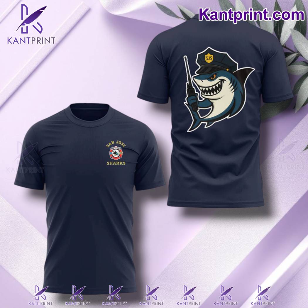 San Jose Sharks First Responders Night T-shirt-a lOkbtey