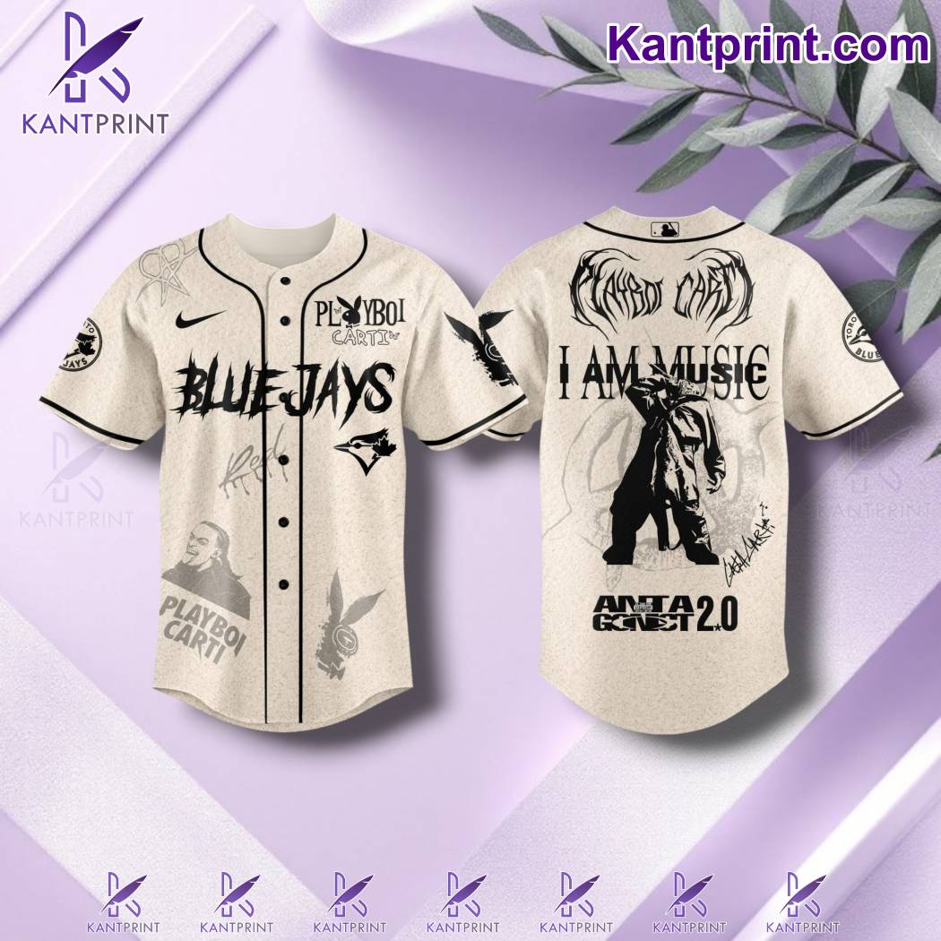Toronto Blue Jays X Playboi Carti I Am Music Antagonist 2.0 Tour Baseball Jersey e5Nz7fE