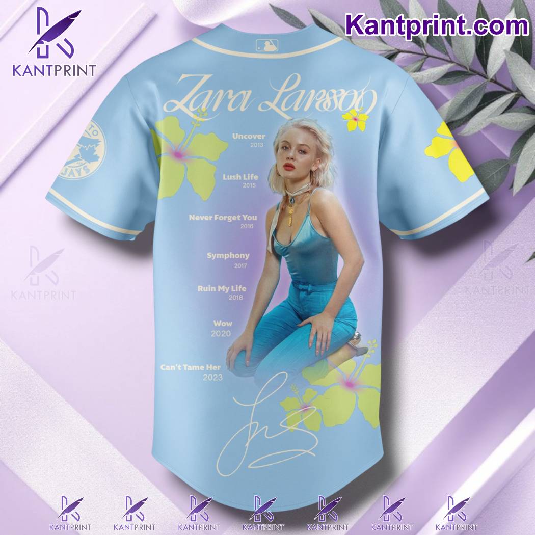 Toronto Blue Jays X Zara Larsson Midnight Sun Tour 2025 Baseball Jersey-a hpzRcVk