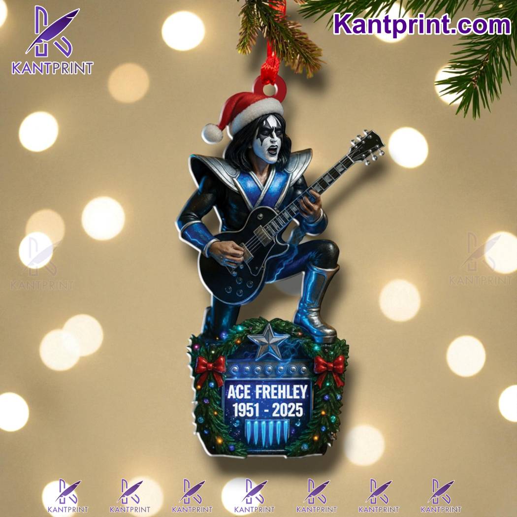 Ace Frehley 1951-2025 Christmas Ornament 8zbiIjl