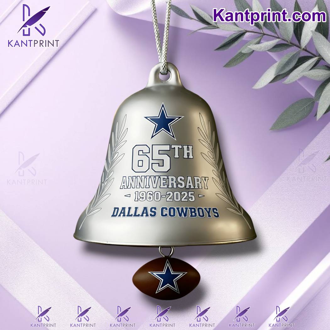 Dallas Cowboys 65th Anniversary Christmas Bell Ornament PrECOSh