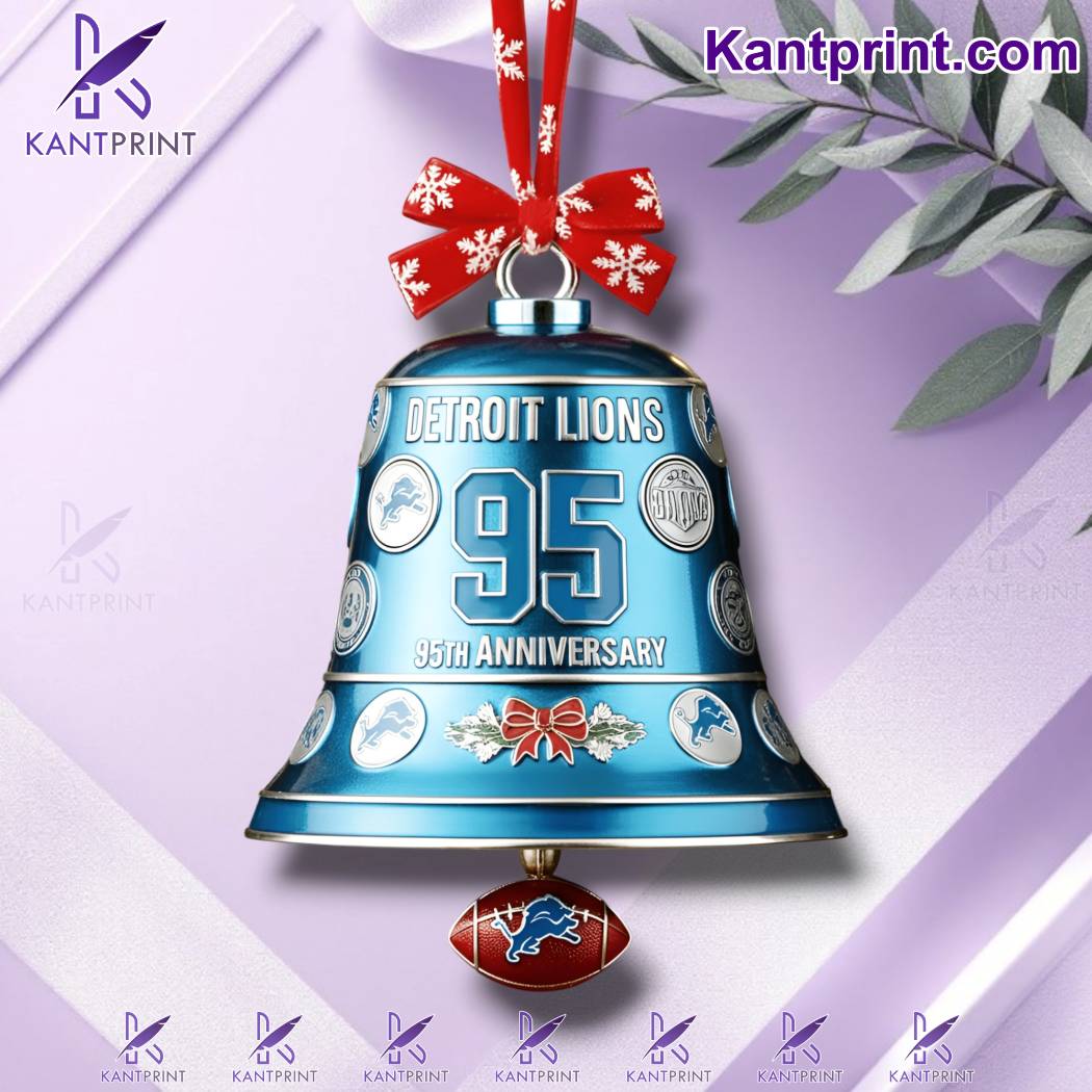 Detroit Lions 95th Anniversary Ornament Dg9R3im