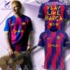 FC Barcelona X Ed Sheeran Play Like Barca Shirt 0xMWcJ5