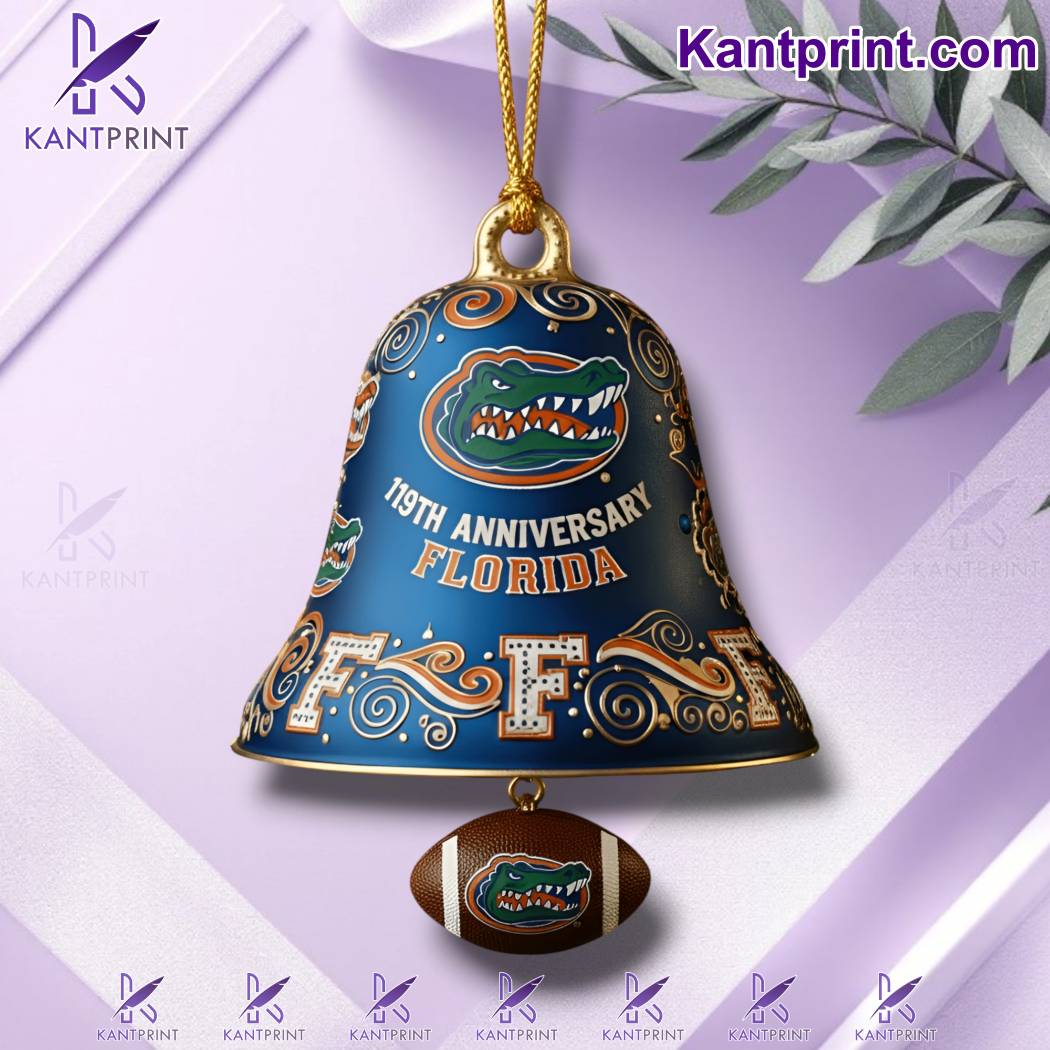 Florida Gators 119th Anniversary Christmas Bell Ornament unJhmx2