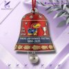 Kansas Jayhawks Football 1890-2025 Christmas Bell Ornament BEJ6V7t