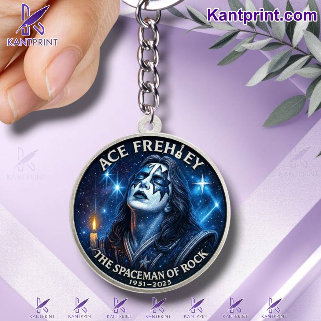 Kiss X Ace Frehley The Spaceman Of Rock 1951-2025 Keychain-a MkGDzNA
