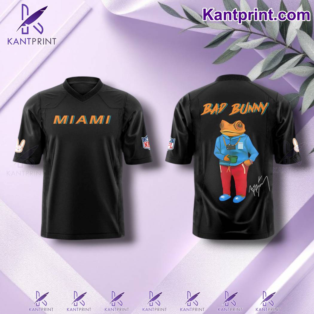 Miami Dolphins X Bad Bunny Football Jersey kyLAerg