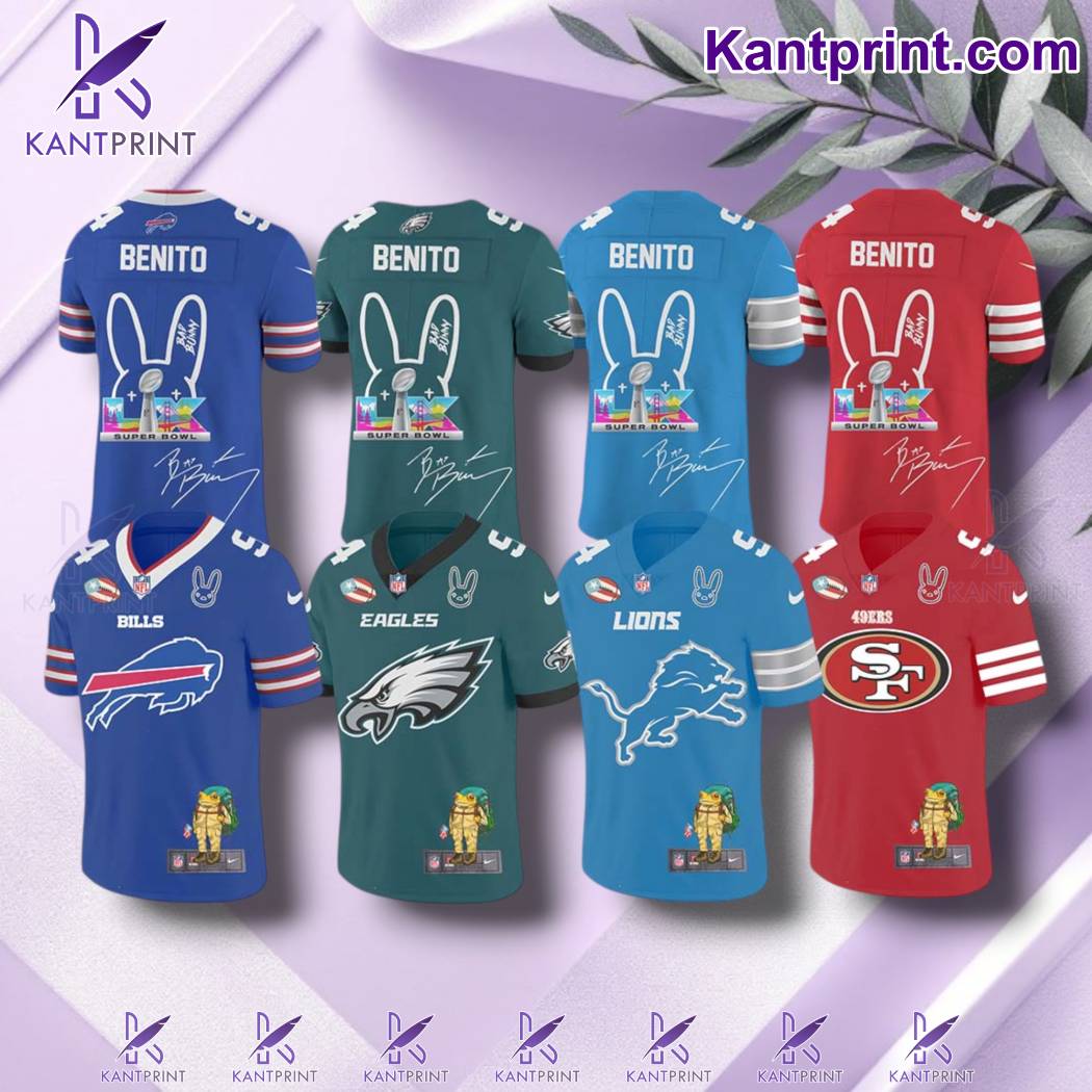 NFL X Bad Bunny Super Bowl 2026 Personalized Football Jersey 6rjANPO