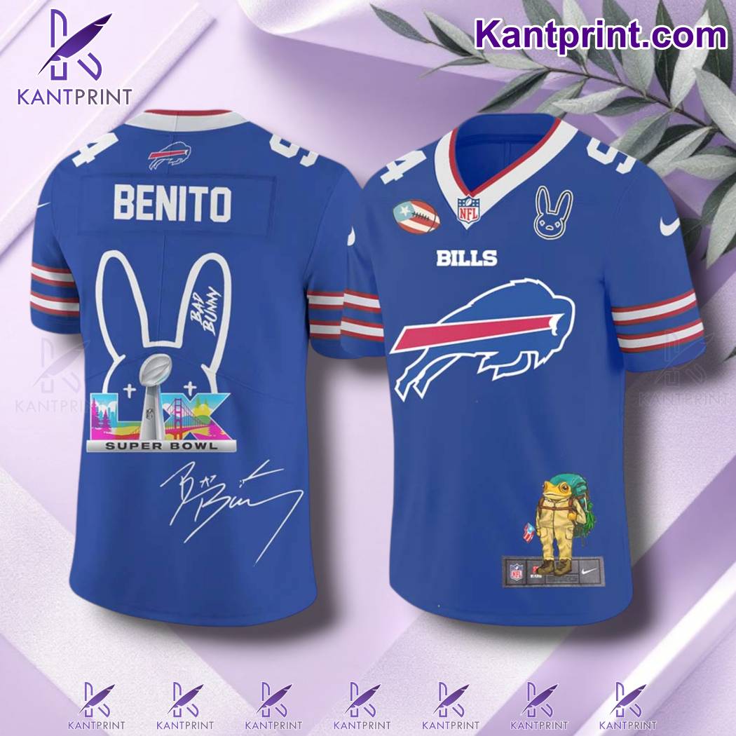 NFL X Bad Bunny Super Bowl 2026 Personalized Football Jersey-b 4BInLMY