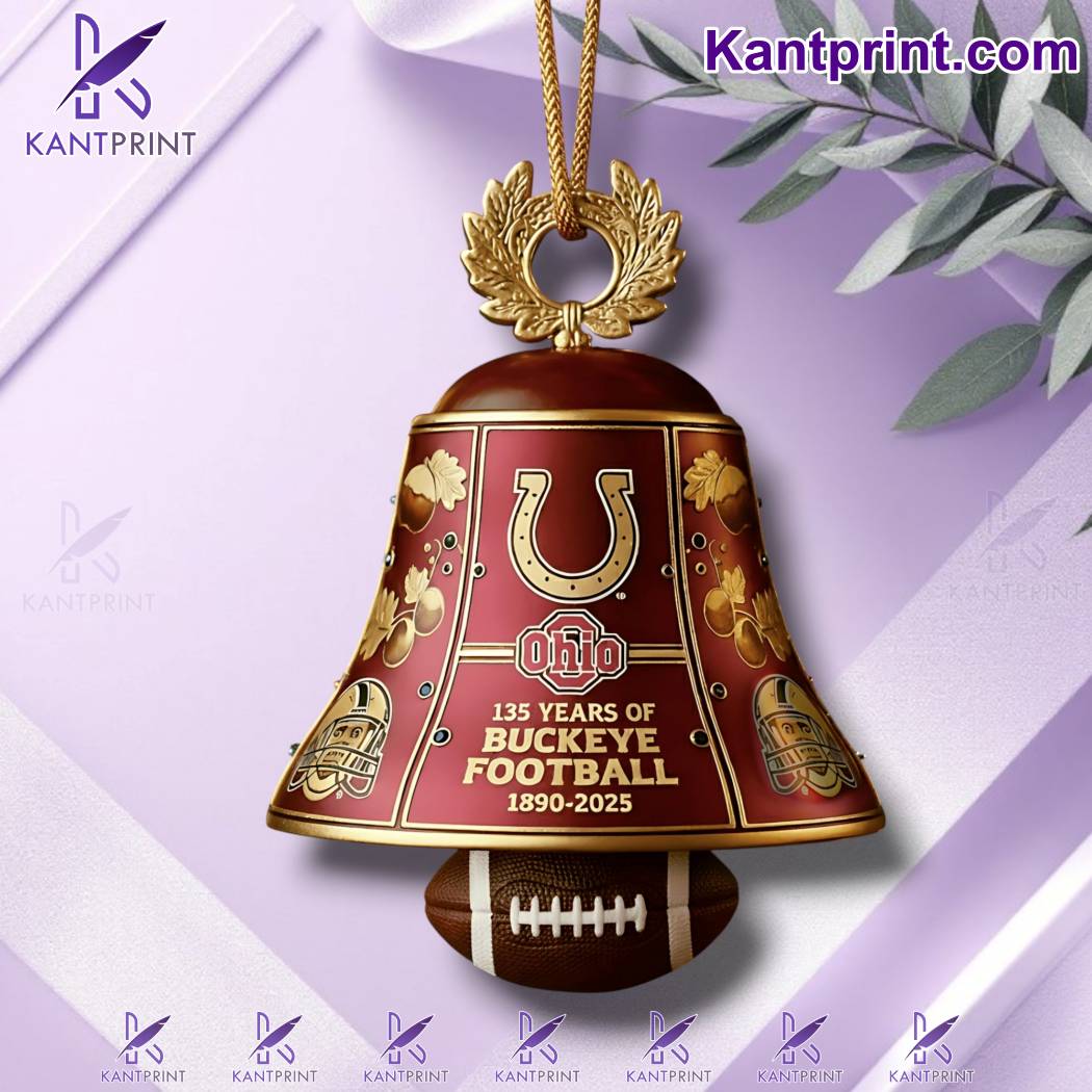 Ohio State Buckeyes 135th Anniversary Christmas Bell JGfbORl