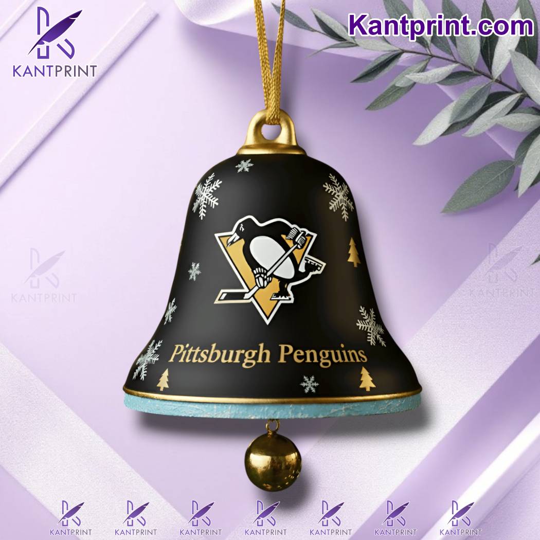 Pittsburgh Penguins Christmas Bell Ornament k37OsBA