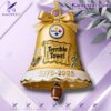 Pittsburgh Steelers Terrible Towel 1975-2025 Christmas Bell Ornament T6Rj1pf