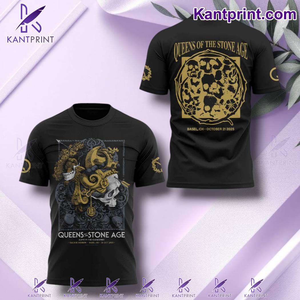 Queens Of The Stone Age The Catacombs Tour 2025 In Basel T-shirt-a 79lQ2GE