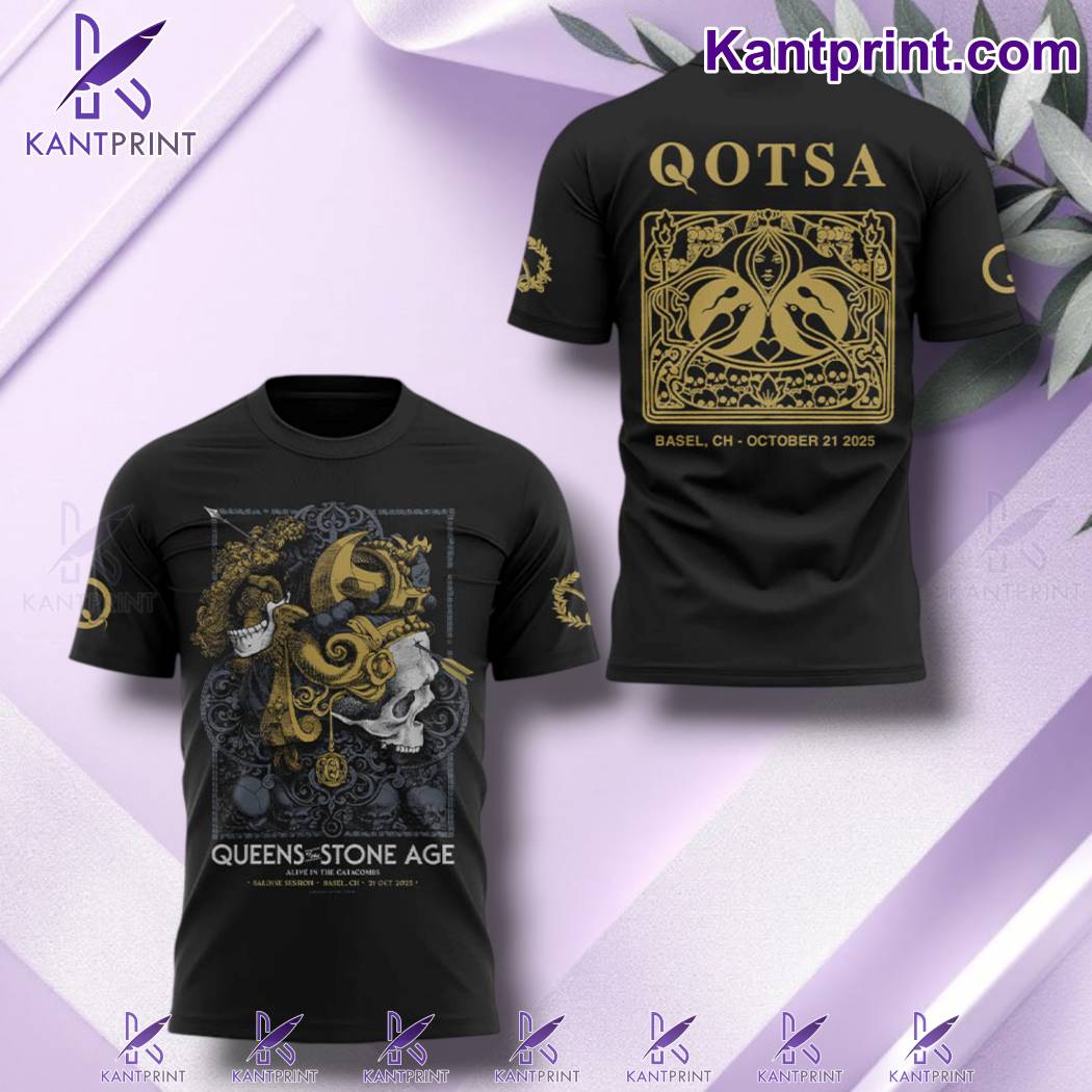 Queens Of The Stone Age The Catacombs Tour 2025 In Basel T-shirt-c BtxikWy